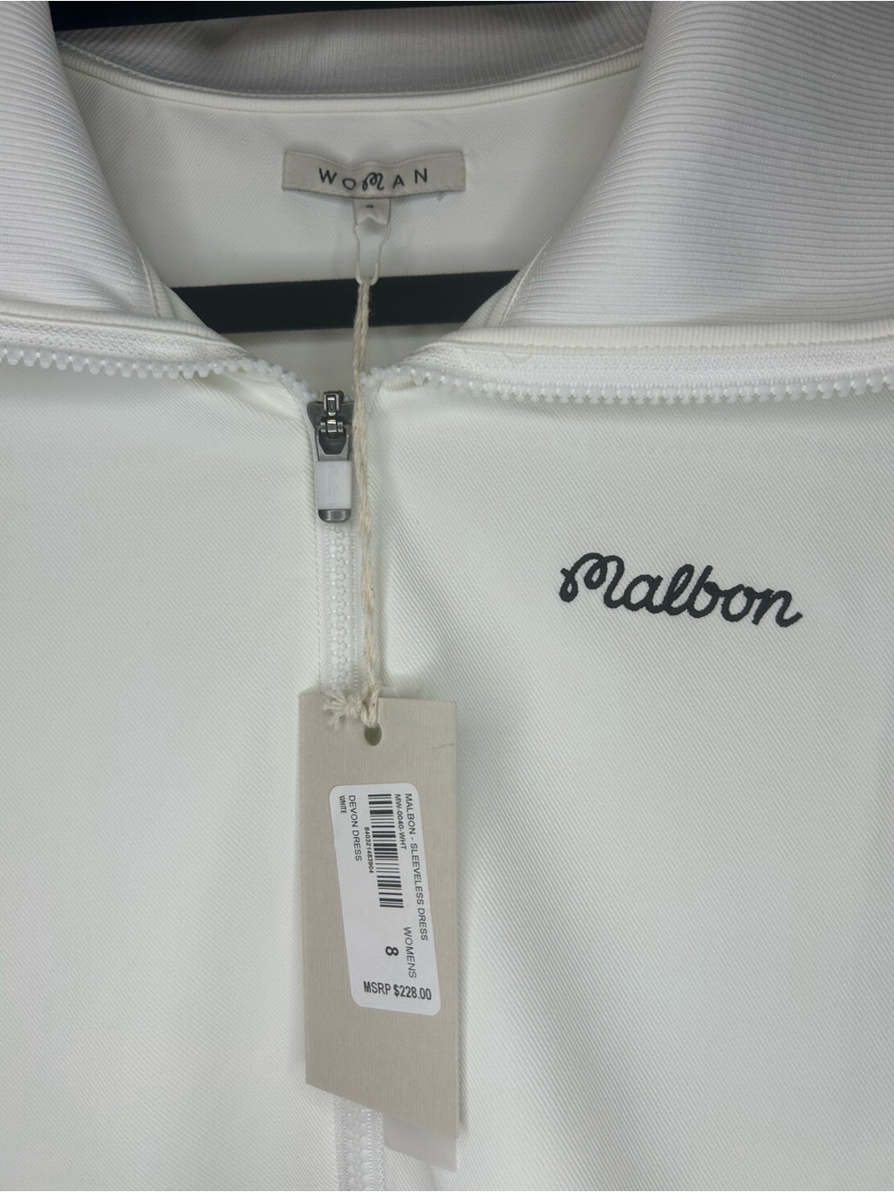 Malbon Devon Dress White Size 8 Golf Dress - Picture 9 of 9